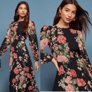Reformation Size 6 Midi Floral Dress